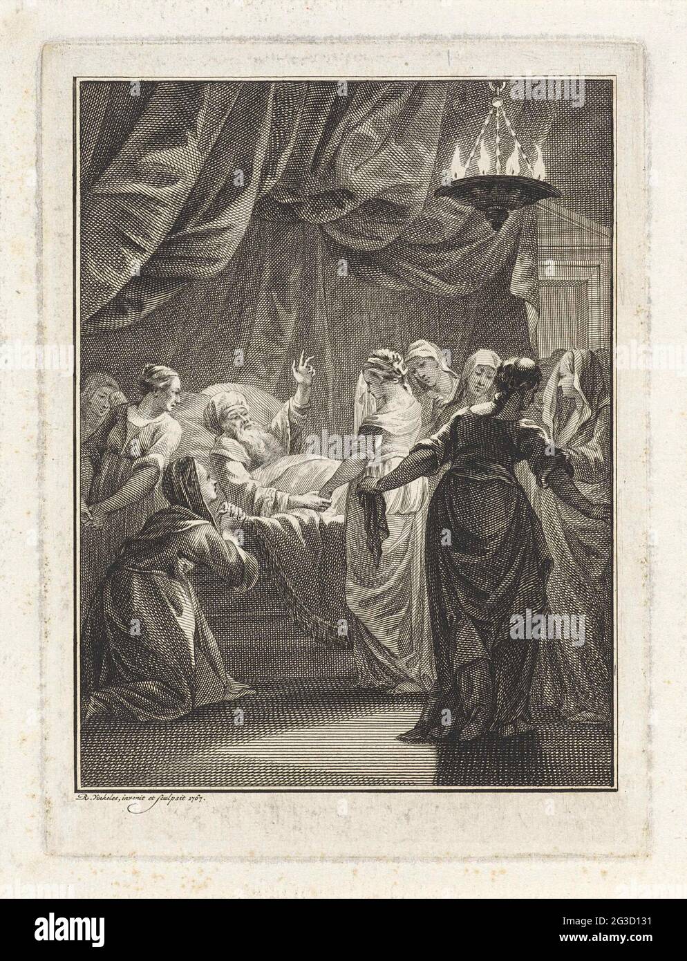 Solomon death bed. Solomon is located on his deathbed and is surrounded