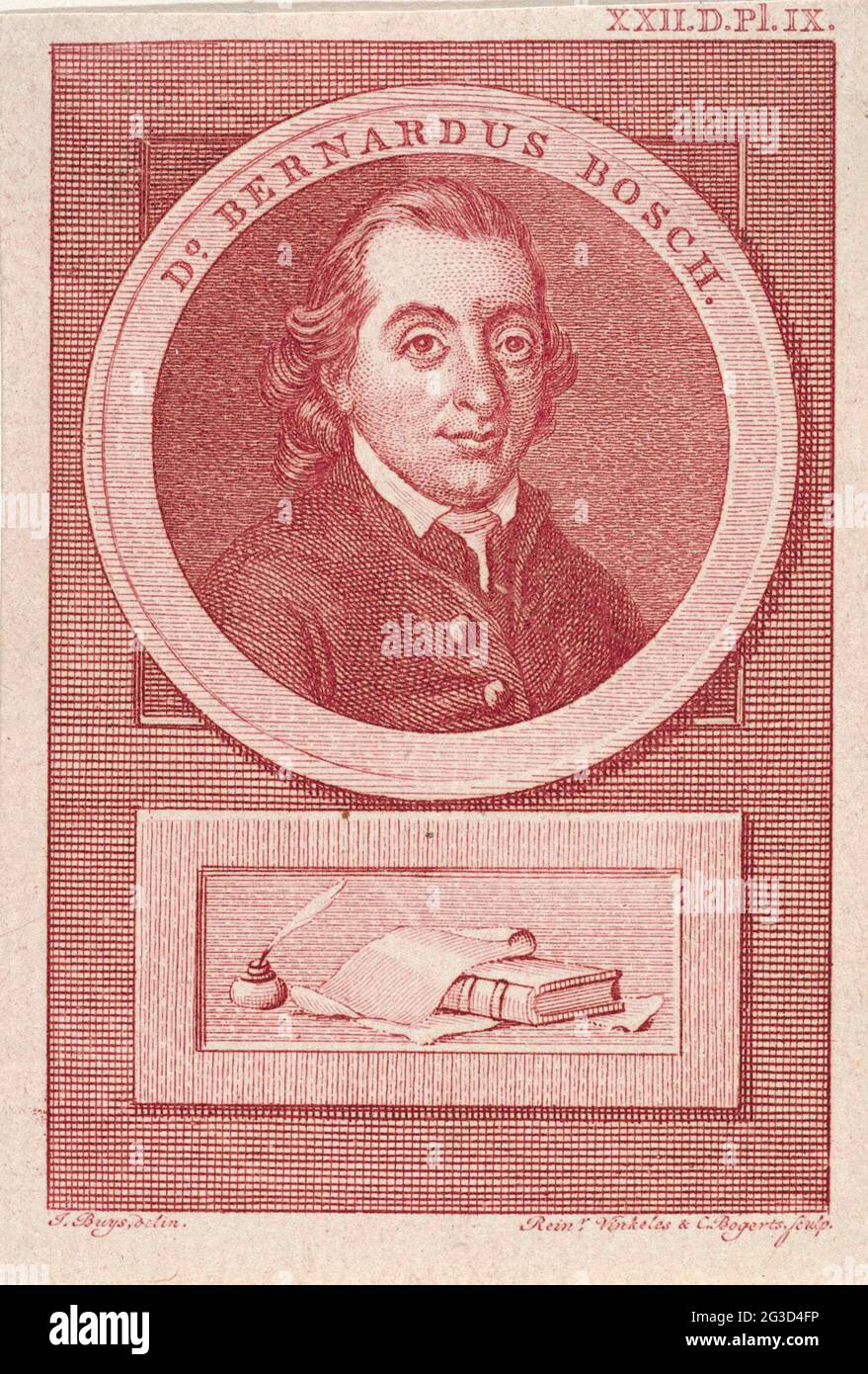Portrait of Bernardus de Bosch. Portrait of Bernardus de Bosch, poet