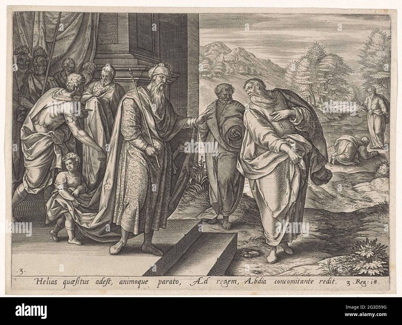 Elijah for the second time at King Achab; History of Elia; Thesaurus