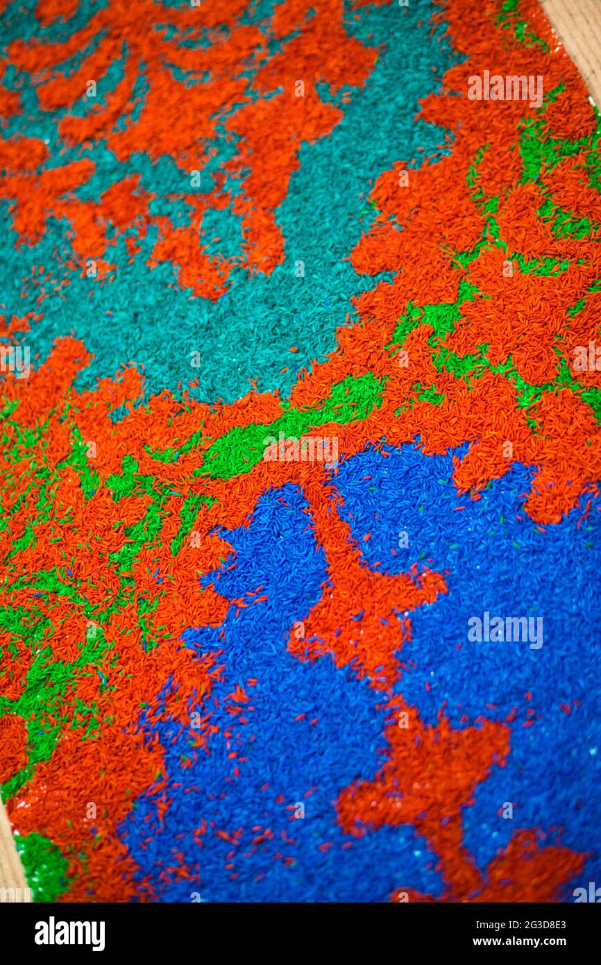 Vertical shot of a colorful carpet Stock Photo