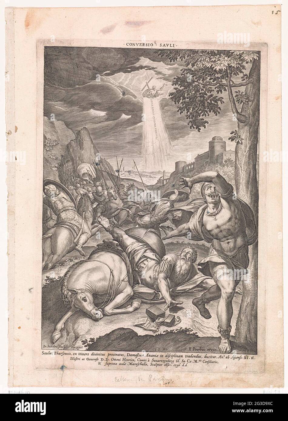 Paul conversion; Conversio Savli. On the way to Damascus, Christ reveals to Paul. He appears