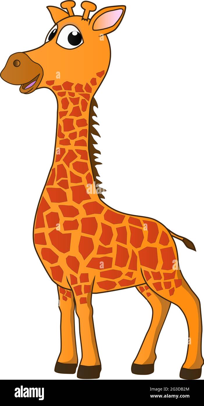 Giraffe illustration hi-res stock photography and images - Alamy