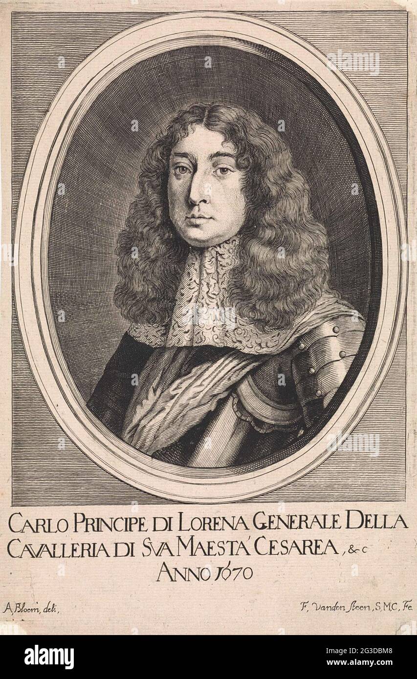 Portrait of Charles V Leopold, Duke of Lorraine. Portrait of Charles V