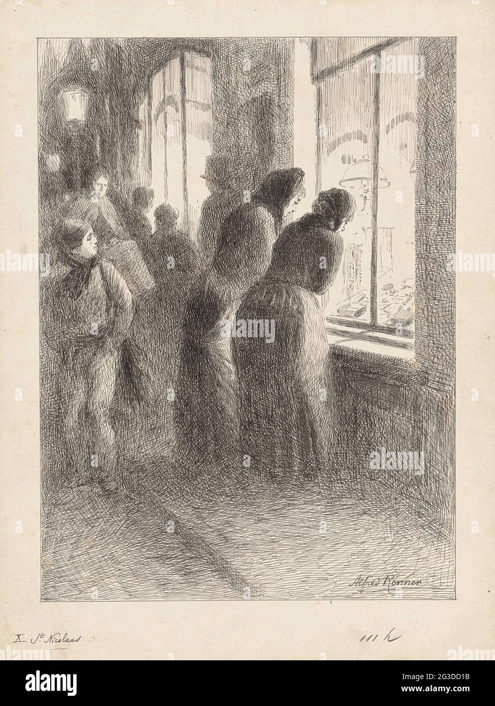 St. Nicolaas. Illustration for `volatile sketches from popular life 'by ...