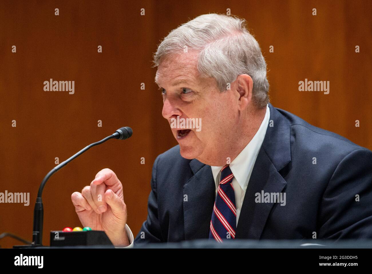 U.S. Department of Agriculture Secretary Tom Vilsack appears before a Senate Committee on Appropriations - Subcommittee on Agriculture, Rural Development, Food and Drug Administration, and Related Agencies hearing to examine proposed budget estimates and justification for fiscal year 2022 for the Department of Agriculture, in the Dirksen Senate Office Building in Washington, DC, Tuesday, June 15, 2021. Credit: Rod Lamkey/CNP /MediaPunch Stock Photo
