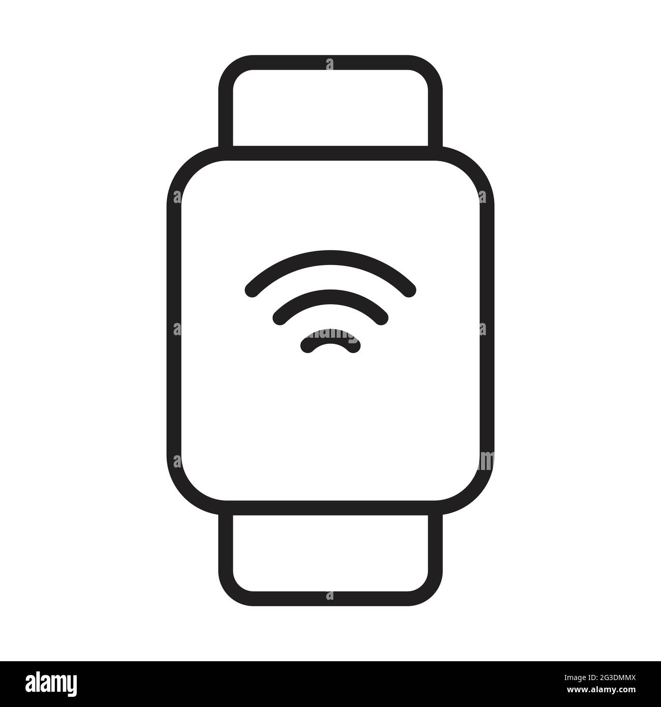 Smart watch outline icon vector for graphic design, logo, web site ...