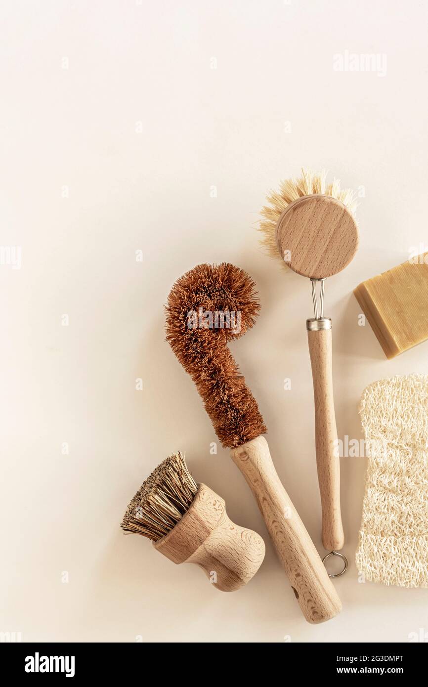 https://c8.alamy.com/comp/2G3DMPT/zero-waste-kitchen-cleaning-concept-eco-friendly-natural-cleaning-tools-and-products-bamboo-dish-brushes-no-plastic-eco-friendly-lifestyle-top-view-flat-lay-2G3DMPT.jpg