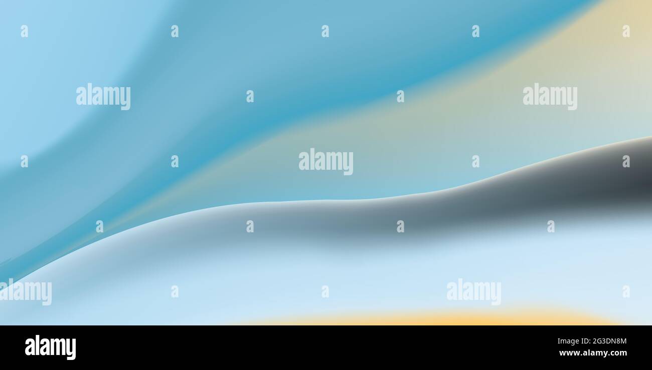 Abstract liquid background design, grey and blue paint color flow ...