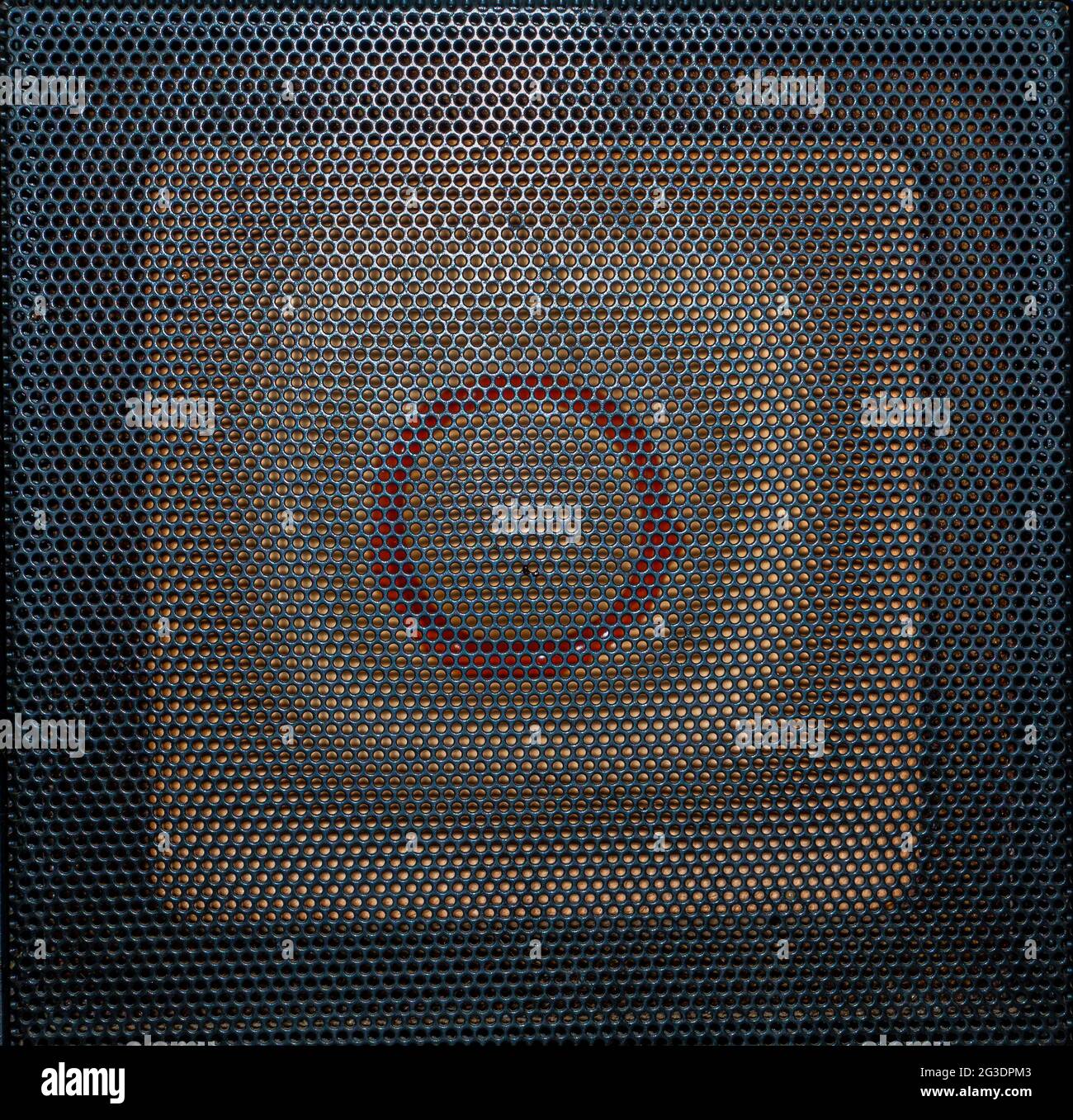 The texture of the black metal mesh of the speaker. Surface texture ...