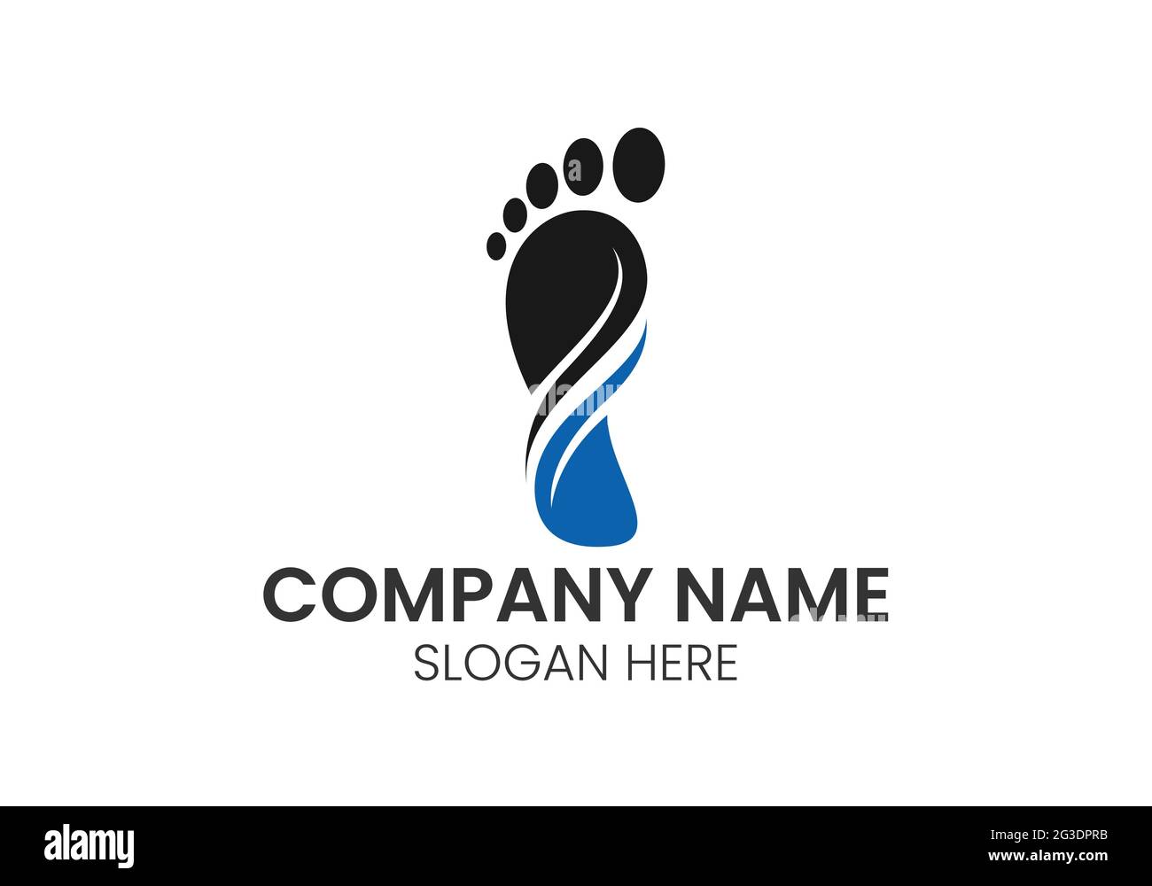 Abstract Foot care logo designs vector, Iconic Foot logo sign symbol