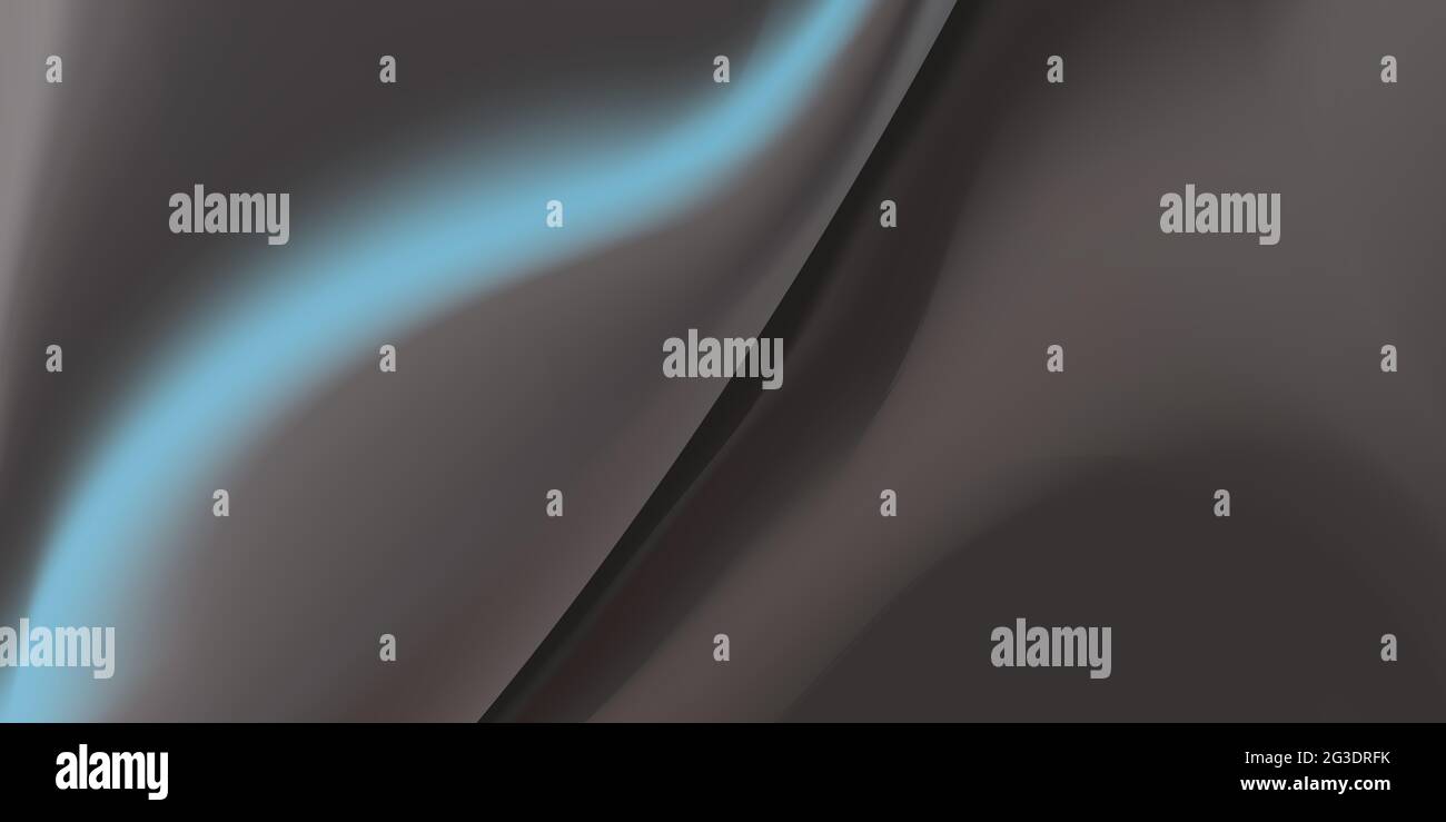 Abstract liquid background design, grey and blue paint color flow ...