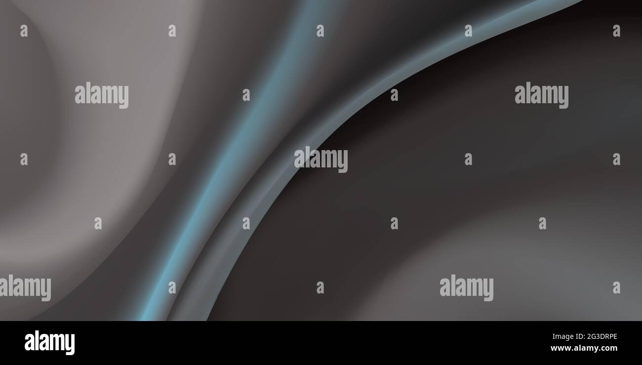 Abstract liquid background design, grey and blue paint color flow ...