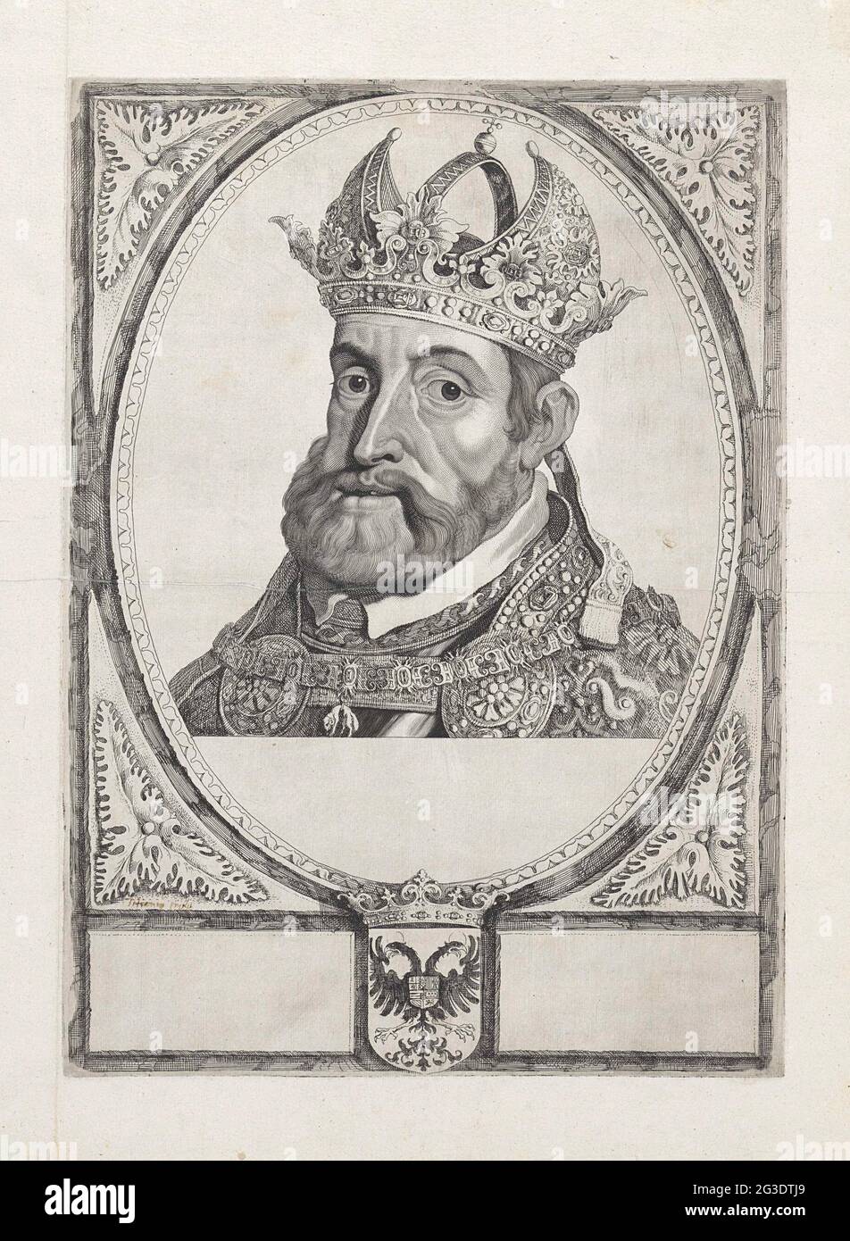 Portrait of Charles V van Habsburg. Karel v van Habsburg, german