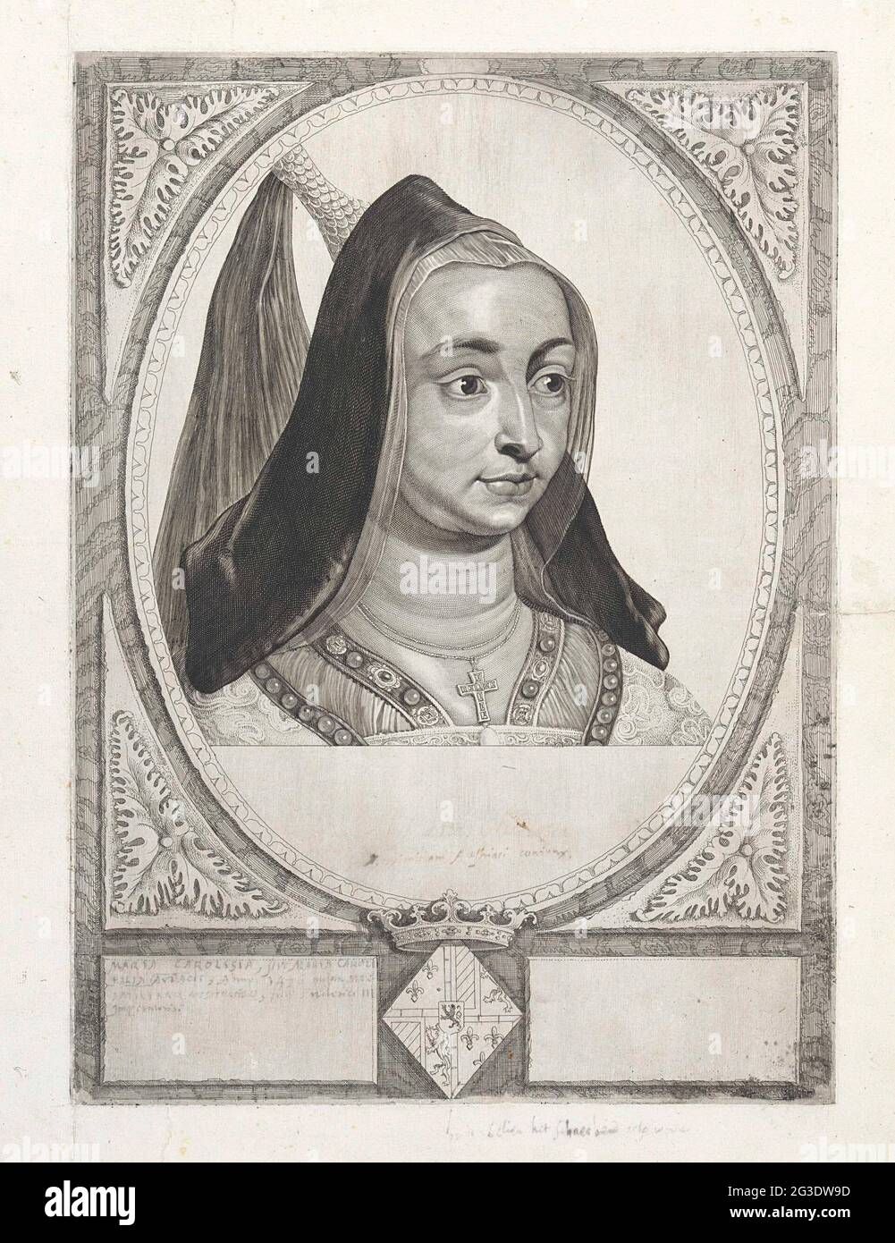 Portrait of Maria, Duchess of Burgundy. Maria, Duchess of Burgundy