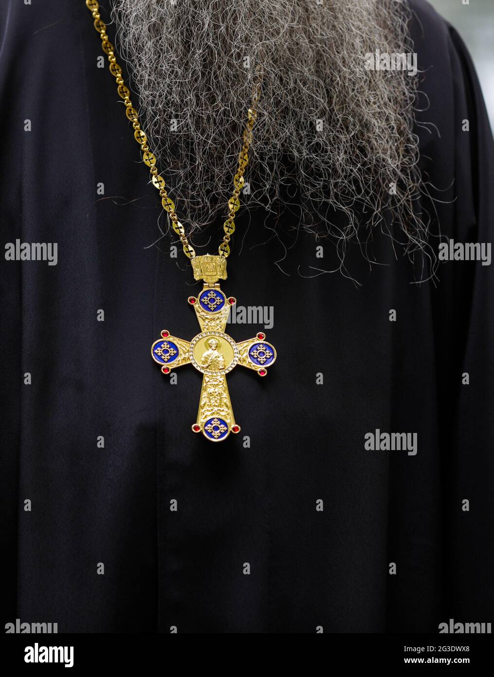 Romanian orthodox cross necklace