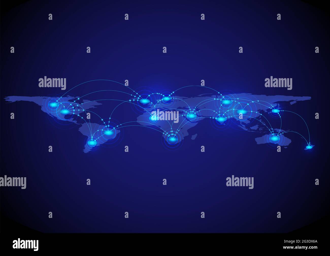 Vector of world map connection concept, internet concept, global ...