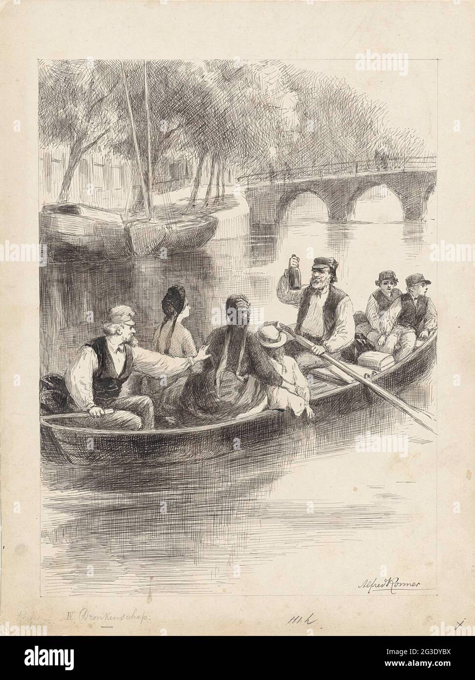 Drunkenness. Illustration for `volatile sketches from popular life 'by ...