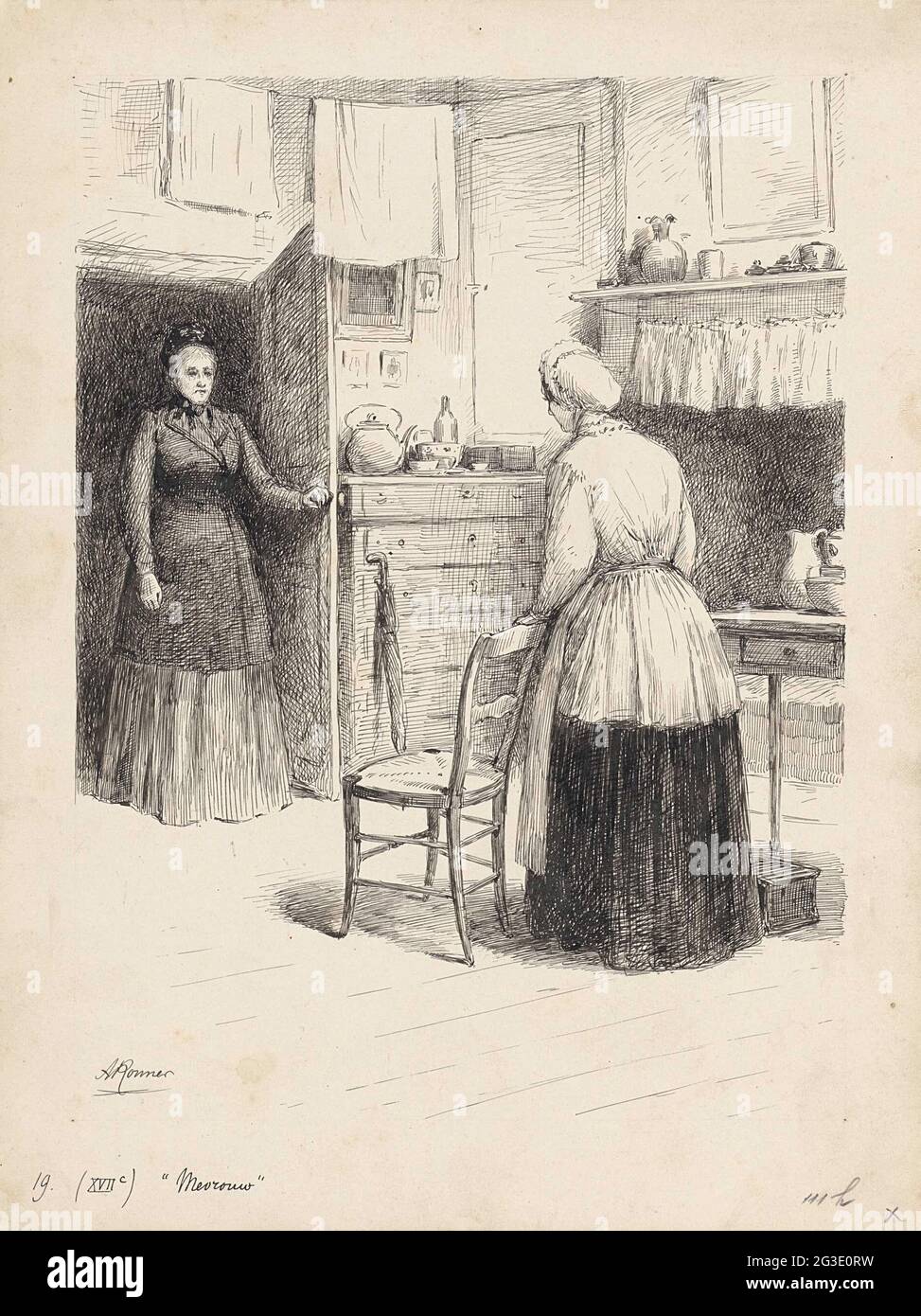 Mrs. Illustration for `volatile sketches from popular life 'by a.f.j ...
