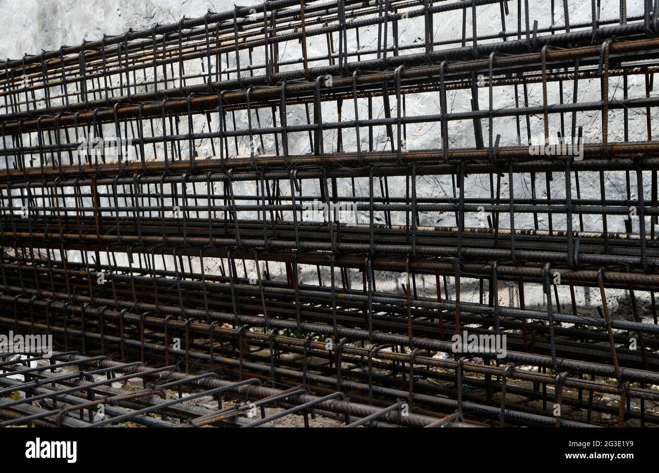 Close up of iron rods used for construction Stock Photo Alamy