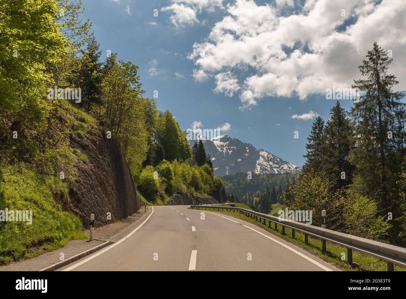 Pass road to Schwaegalp, Canton Appenzell Ausserrhoden, Switzerland Stock Photo