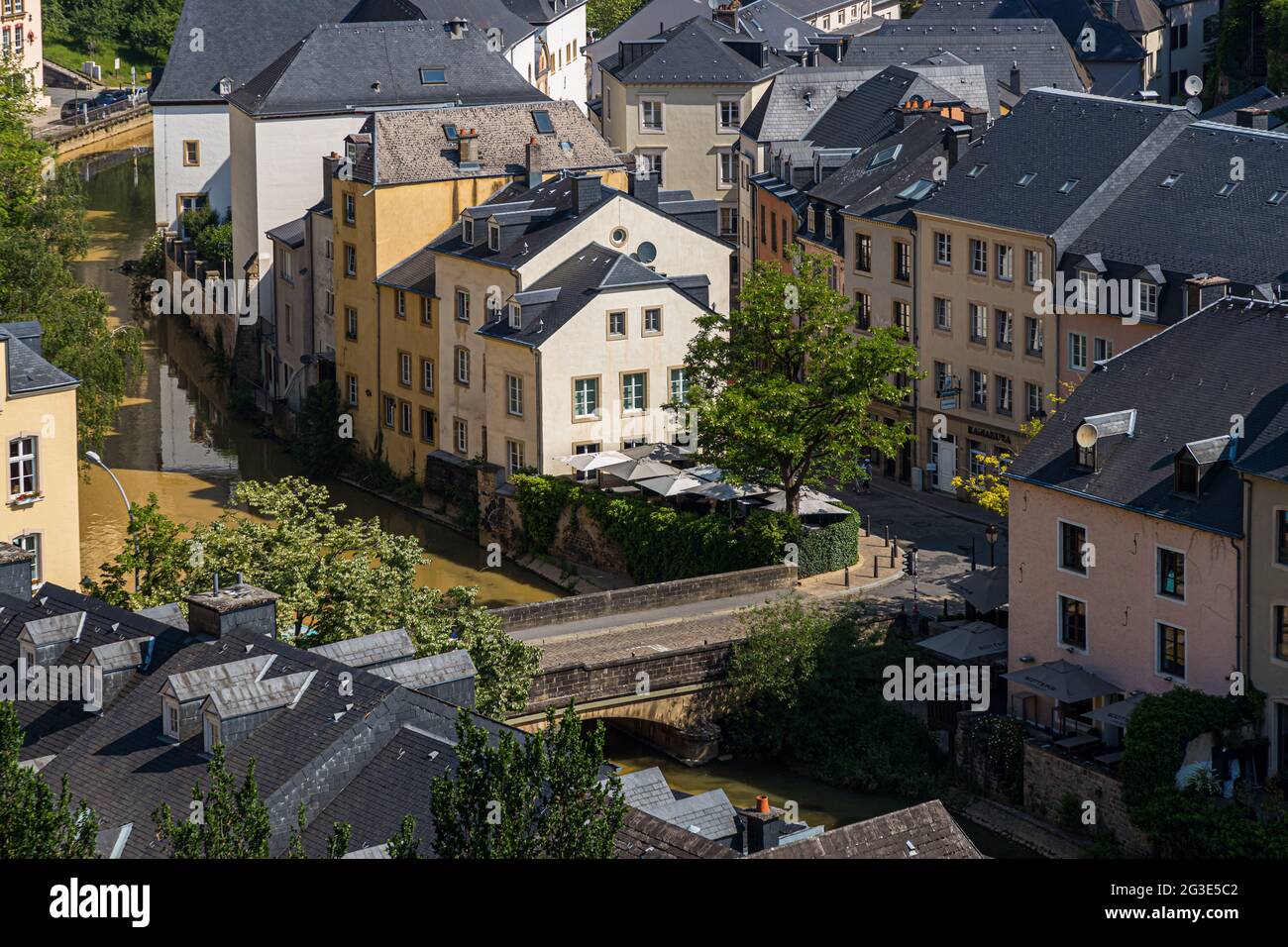 Cityscape of Luxembourg Stock Photo