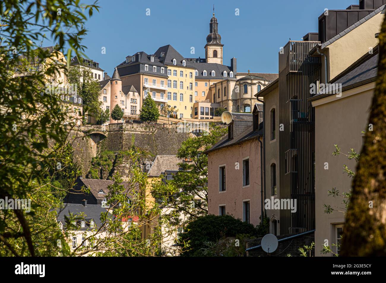 Cityscape of Luxembourg Stock Photo