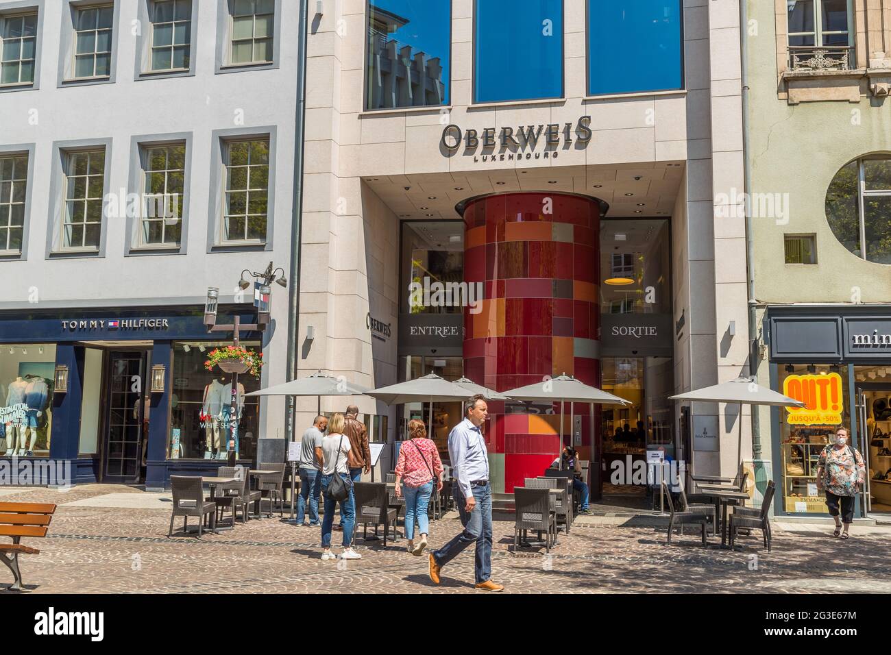 Delicatessen Oberweis in Luxembourg Stock Photo