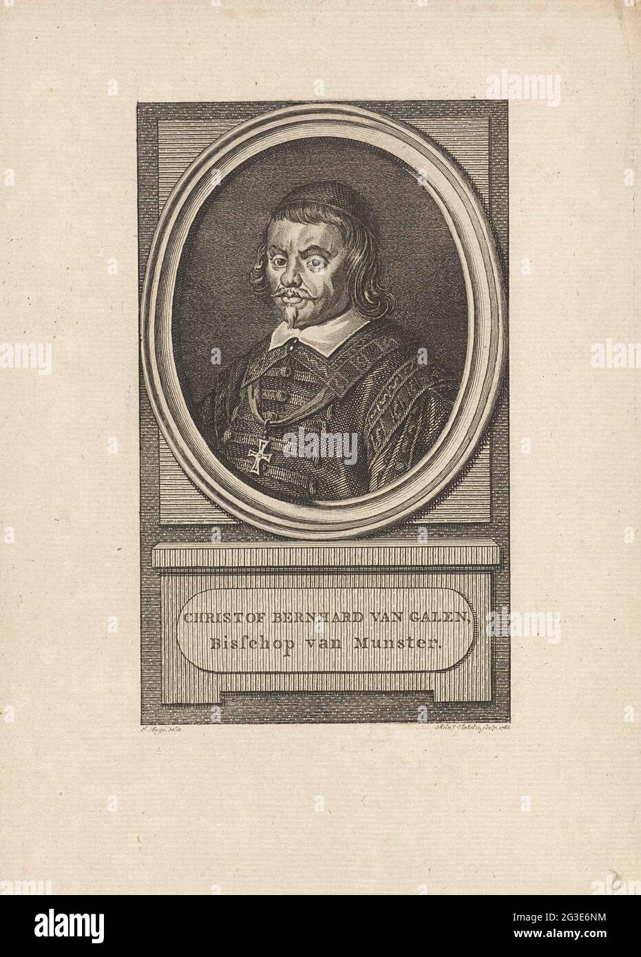 Portrait of Christoph Bernhard von Galen, Bishop of Münster Stock Photo