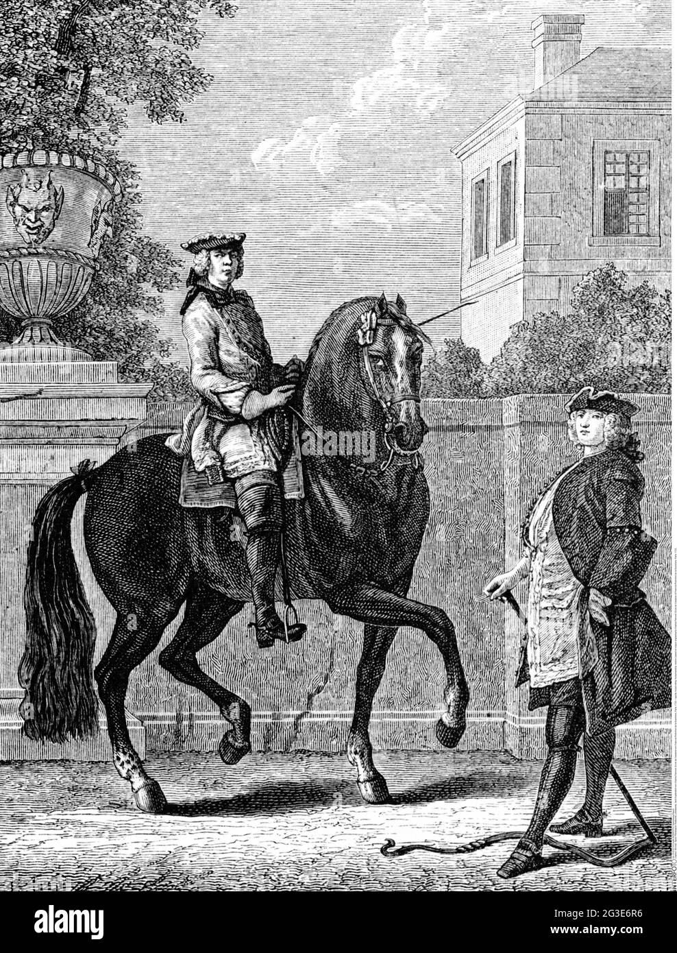Baroque riding Black and White Stock Photos & Images - Alamy