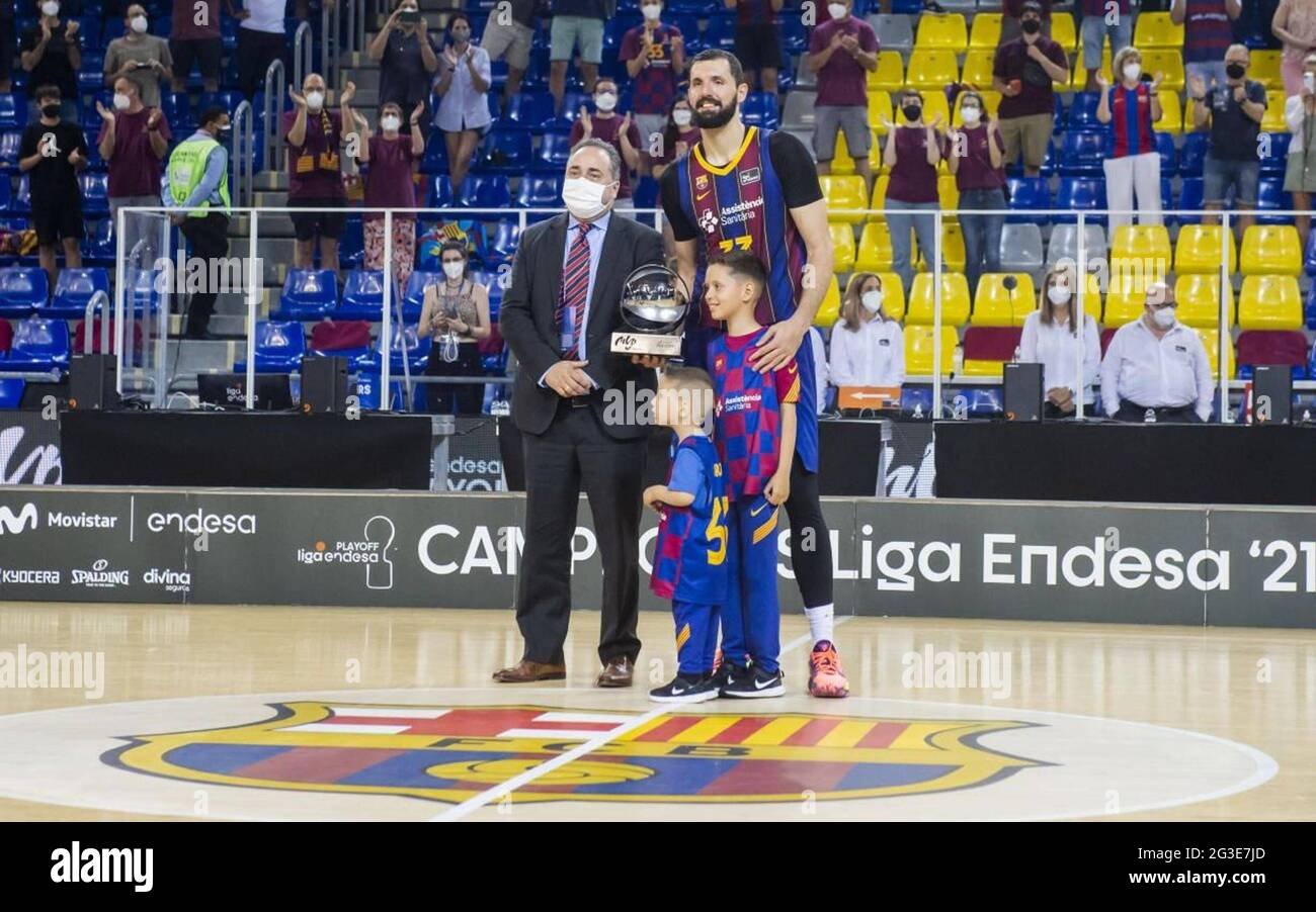 Barcelona Spain 15th June 21 The Fc Barcelona Players Celebrate Being Champions Of The Endesa League After Winning With Force Against Real Madrid At The Palau Blaugrana In Barcelona June 15 21 Barcelona Spain 15th June 21 The Fc Barcelona Players Celebrate Being Champions Of The Endesa League After Winning With Force Against Real Madrid At The Palau Blaugrana In Barcelona June 15 21
