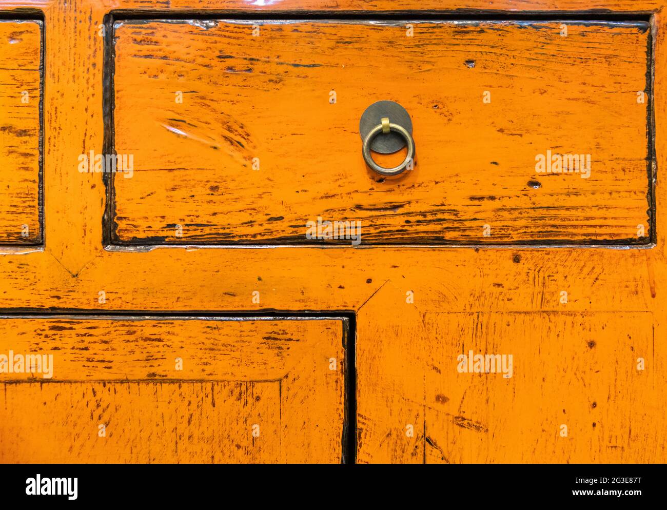 Details of antique Chinese furniture pieces Stock Photo