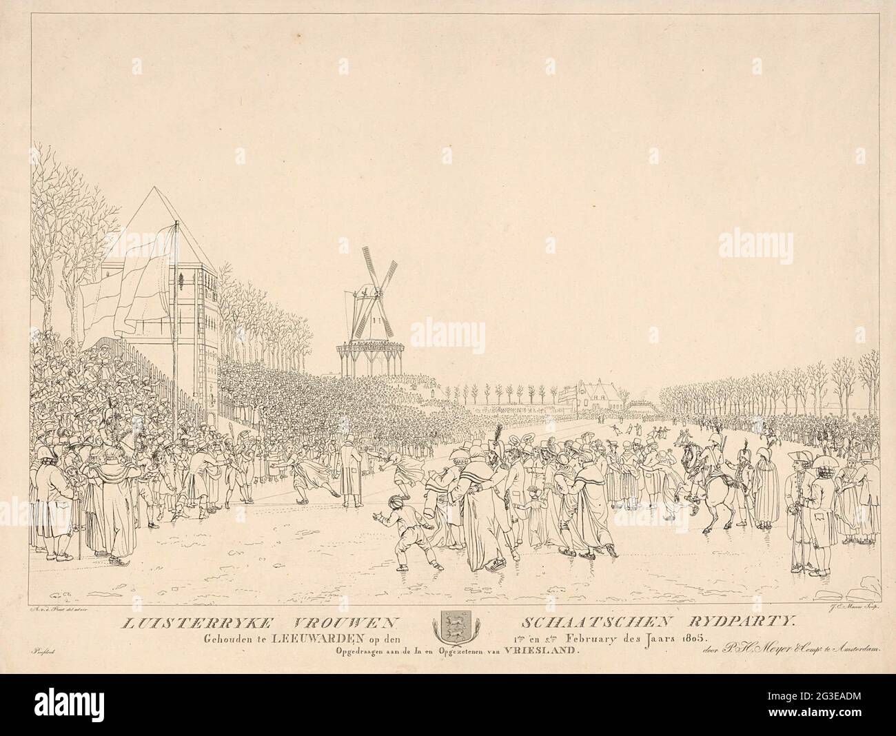 Skating Competition For Woman In Leeuwarden 1805 View Of The Ice Rink Skating Competition For Woman In Leeuwarden 1805 View Of The Ice Rink
