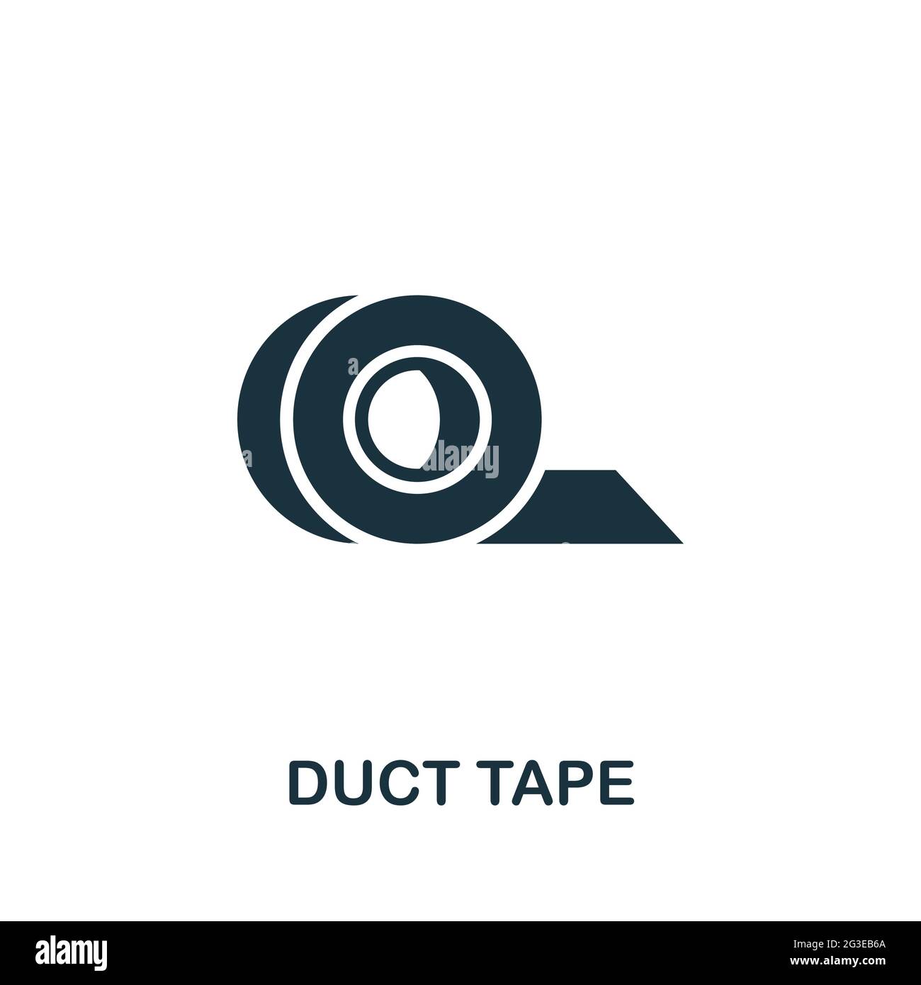 Duct Tape icon. Monochrome simple element from packaging collection