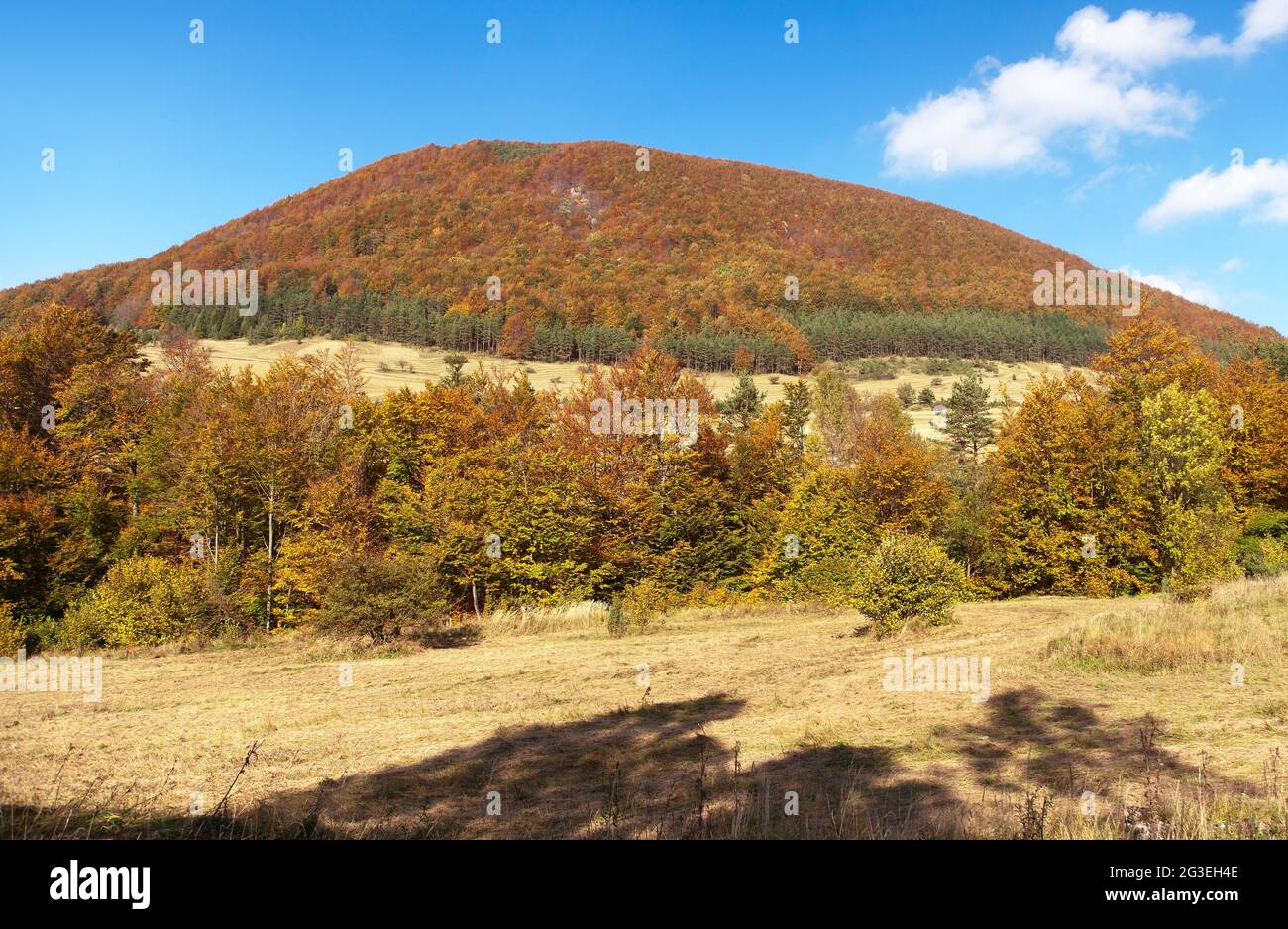 View from mount Strazov, Strazovske vrchy, Slovakia Stock Photo