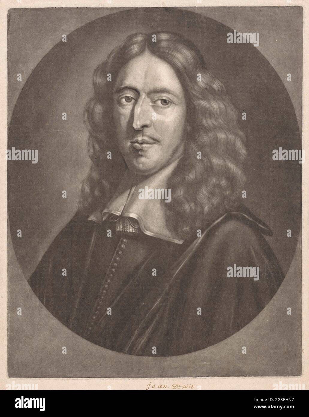 Portrait of Johan de Witt. Portrait of the lawyer Johan de Witt