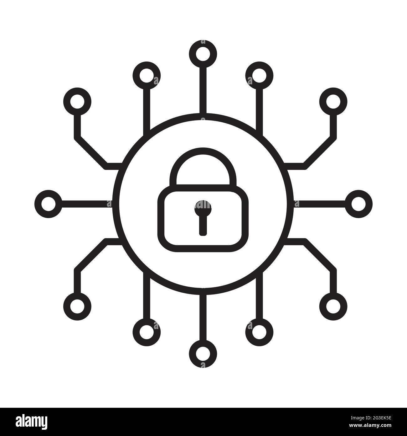 Cyber security icon vector. Security logo Artificial Intelligence ...