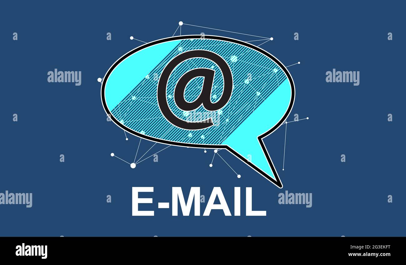 Illustration of an email concept Stock Photo - Alamy