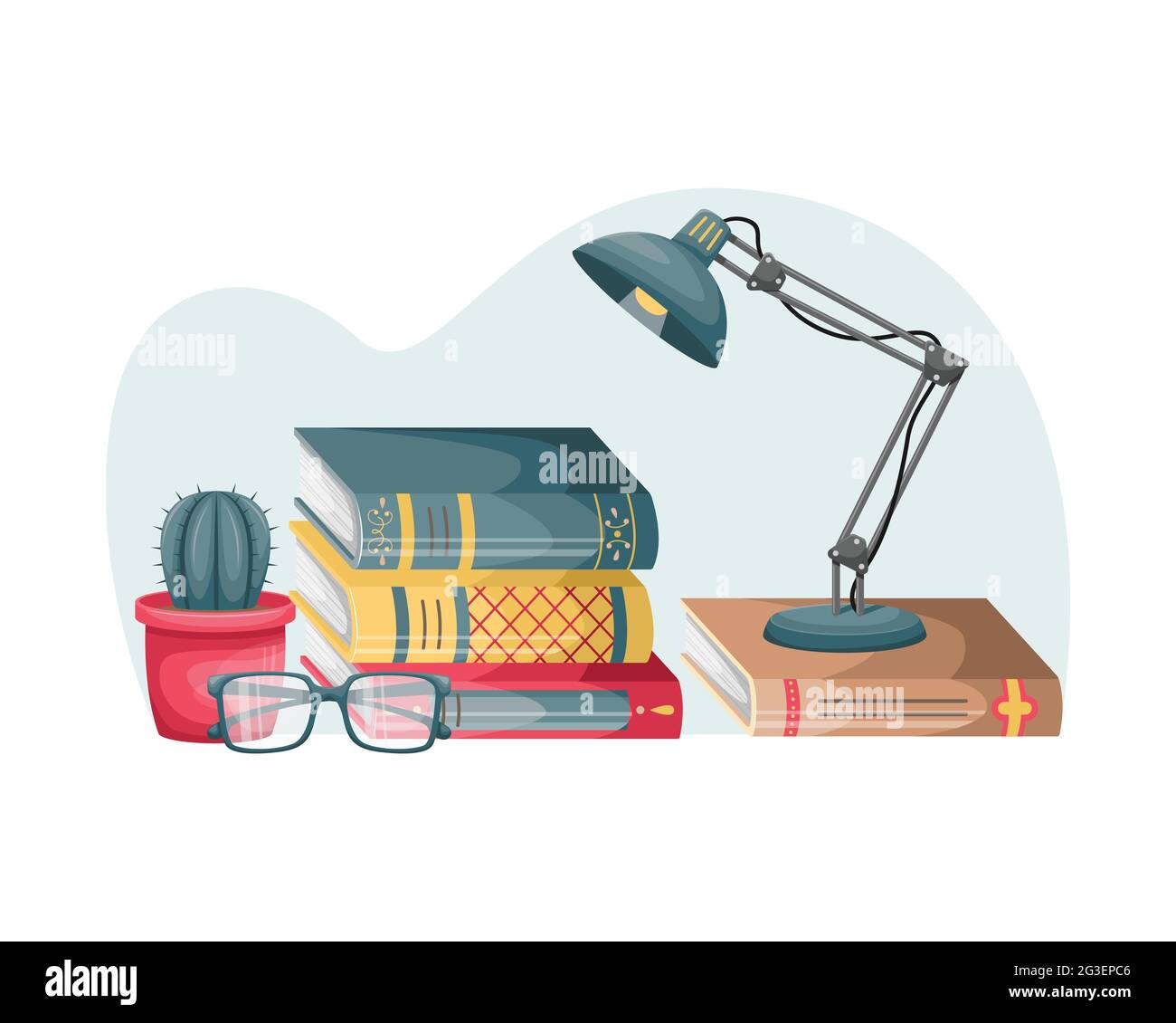 Vintage glasses on dictionary Stock Vector Images - Alamy