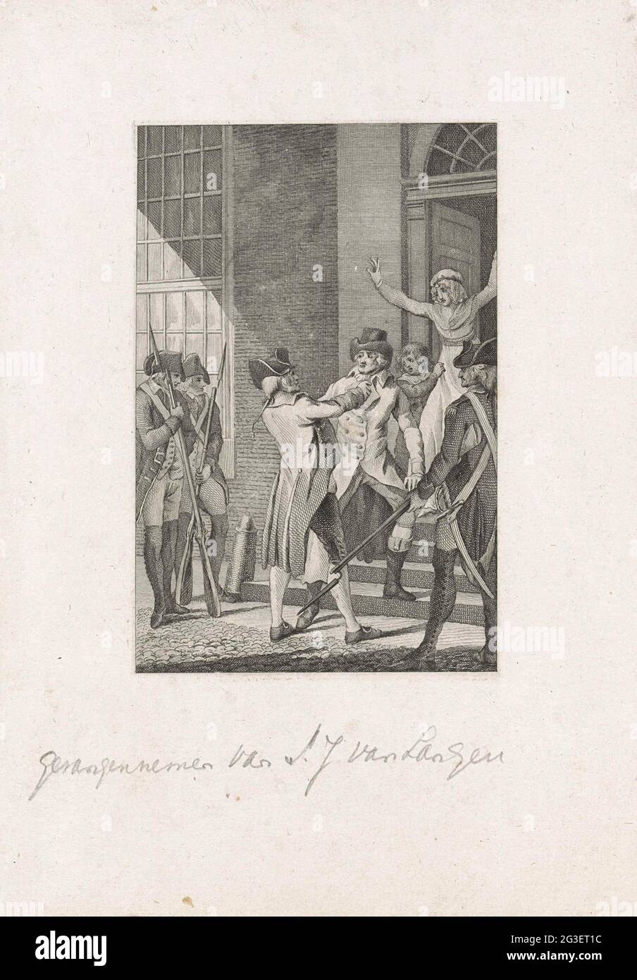 Arrest of S.J van Langen, 1798. Arrest of Stephanus Jacobus van Langen