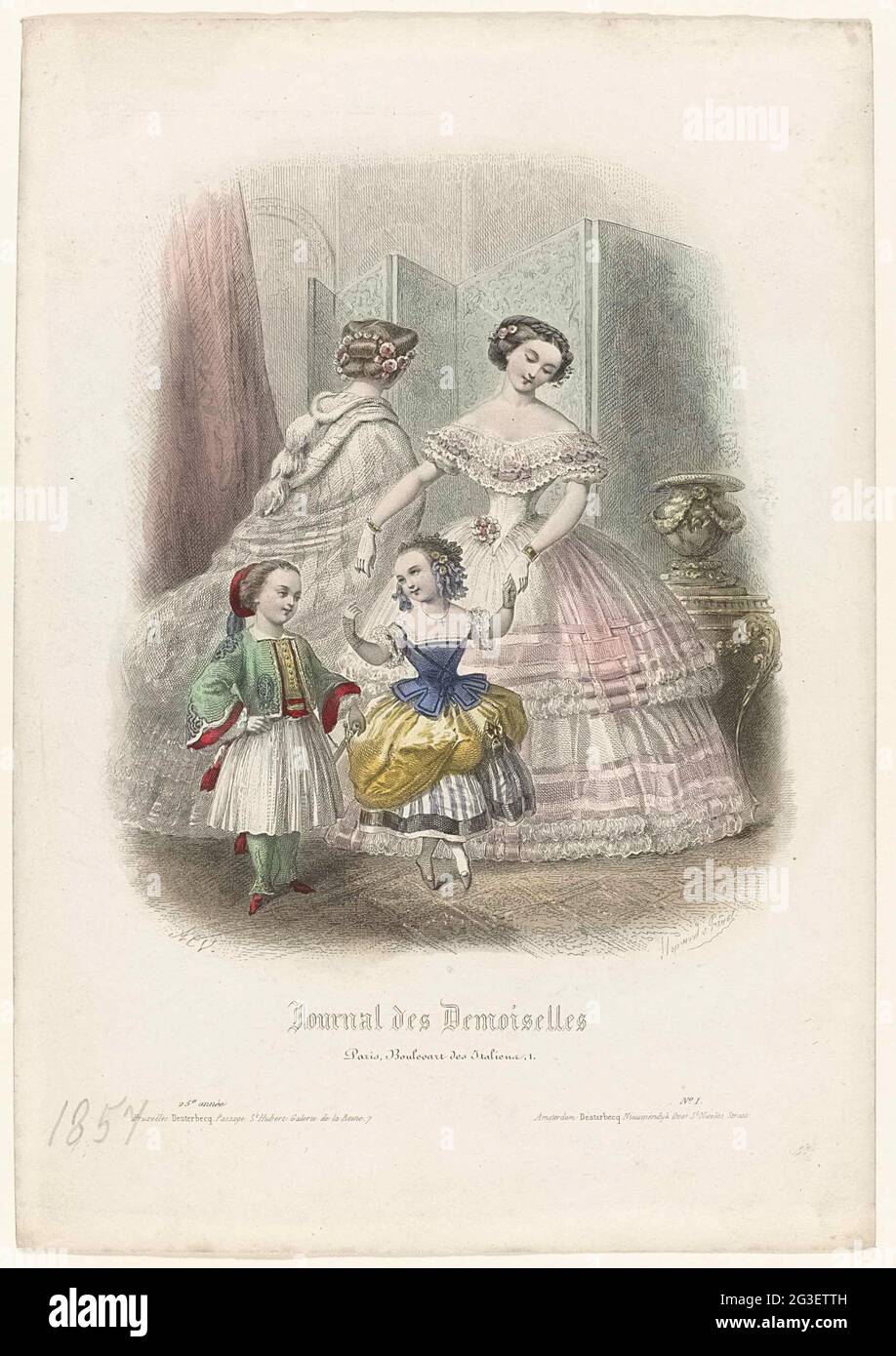 Journal des demoiselles 1857 hi-res stock photography and images