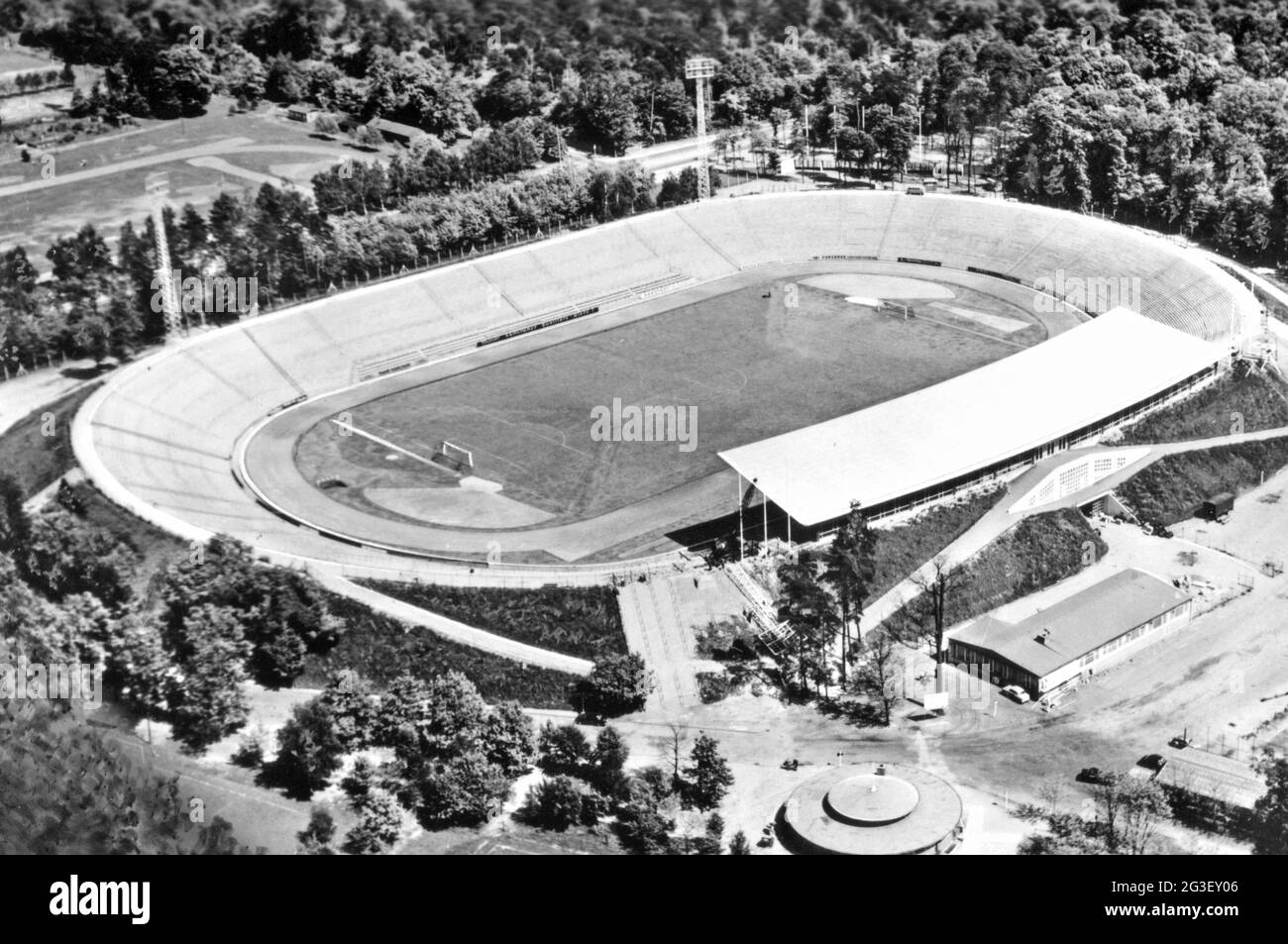 geography / travel historic, Germany, cities and communities, Karlsruhe, sports, Wildparkstadion, ADDITIONAL-RIGHTS-CLEARANCE-INFO-NOT-AVAILABLE Stock Photo
