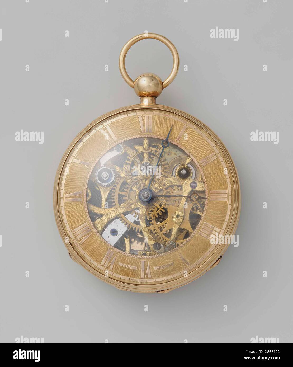 Copper clearance skeleton watch