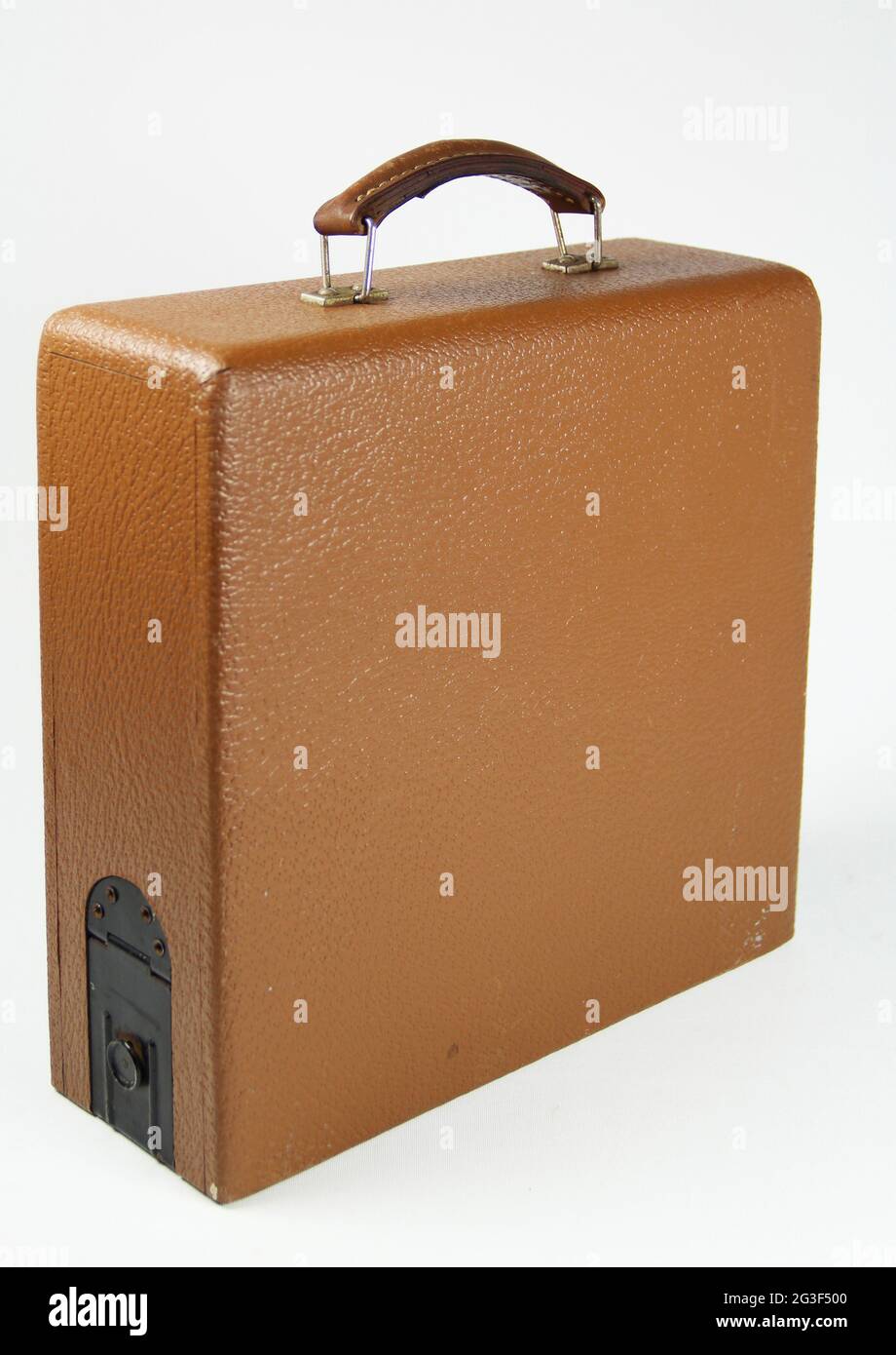 technique, foldable electrical portable sewing machine KOMA, wooden suitcase with leatherette cover, ADDITIONAL-RIGHTS-CLEARANCE-INFO-NOT-AVAILABLE Stock Photo