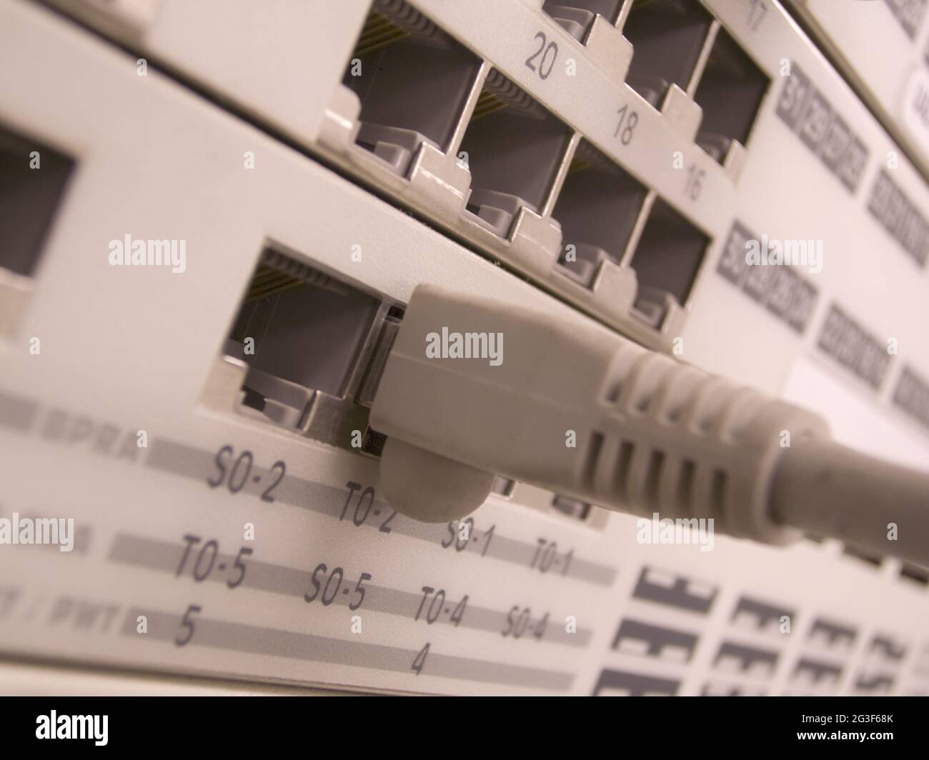 Computer server network ports hi-res stock photography and images - Alamy