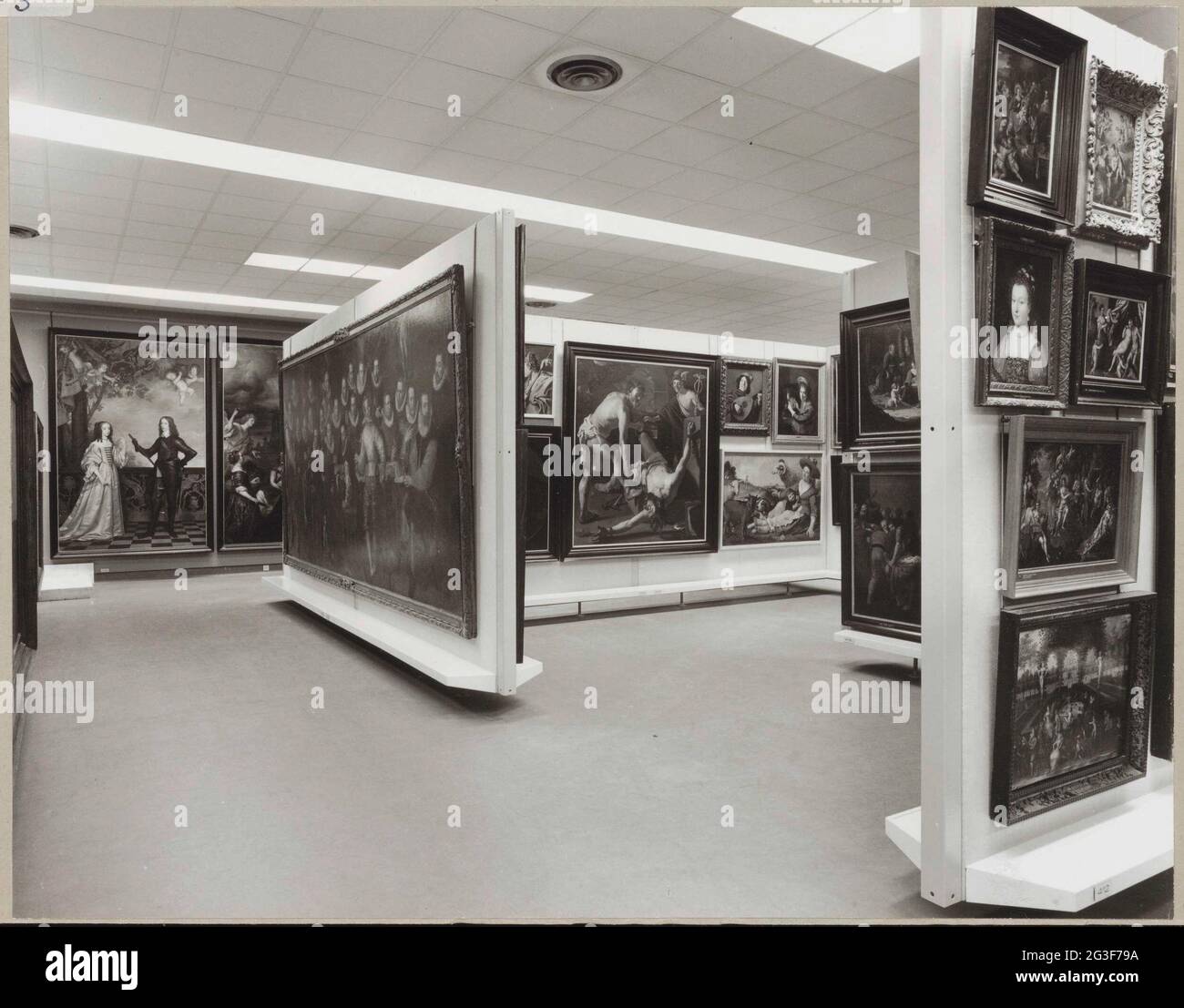 Study Collection Room with study collection of paintings on panels; Study collection ...