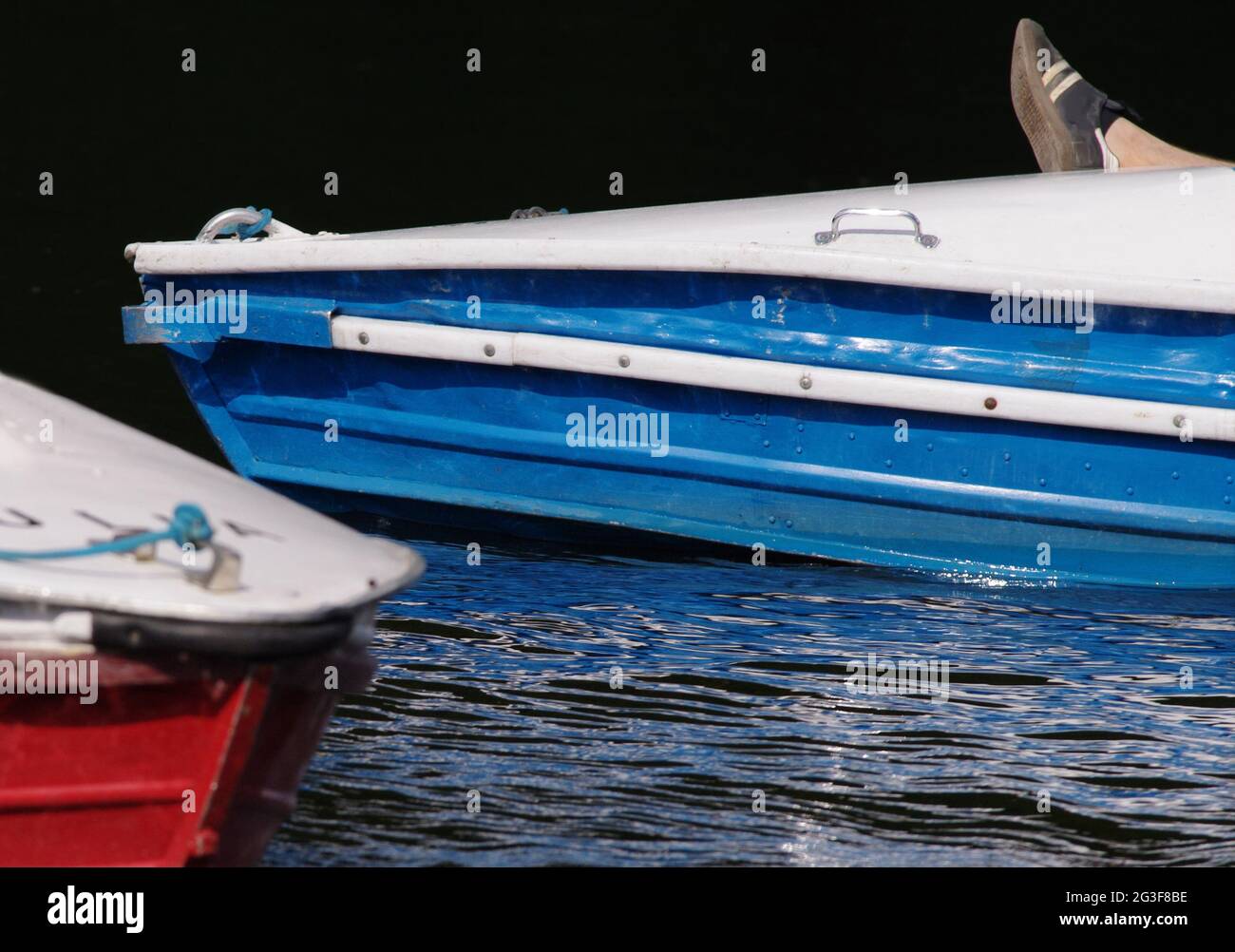 Pedalos on a lake in germny Stock Photo