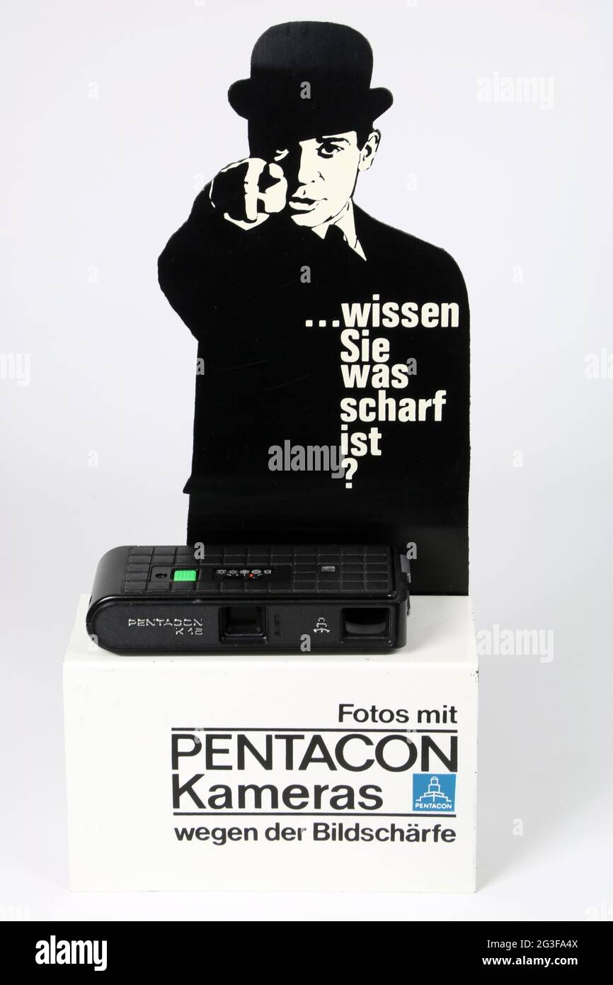 photograph, cameras, standup display for Pentacon cameras, ADDITIONAL