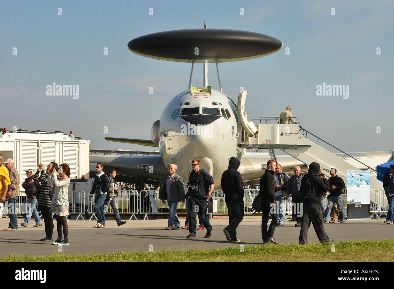 Nato AWACS E-3A auf der ILA Berlin-Brandenburg Stock Photo