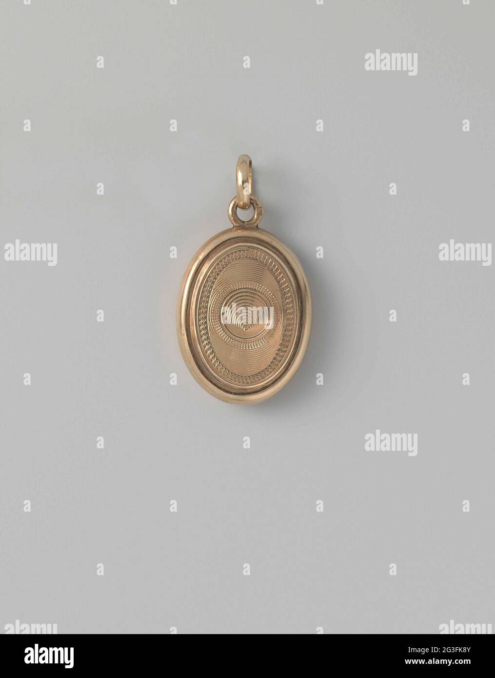 Oval Medallion Children S Medallion Of Gold With Her Oval Of Shape And With Two Hinged Halves Onside Two Sides With A Mature Of Blonde Brown Hair Engraved From Outside Words With