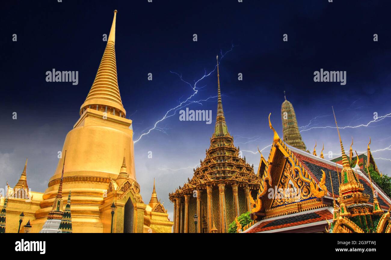 Thailand - Bangkok - Temple - Wat Pho Stock Photo - Alamy